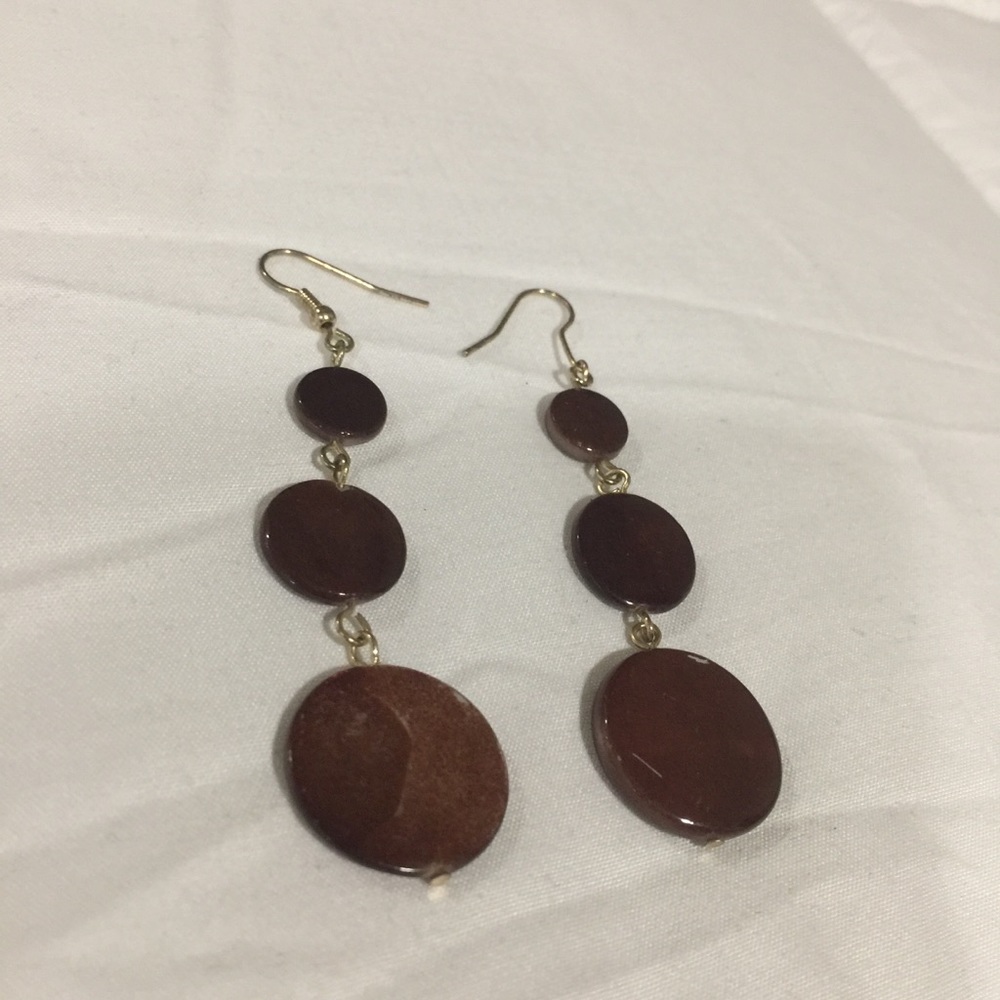 Brown Tortoiseshell Earrings
